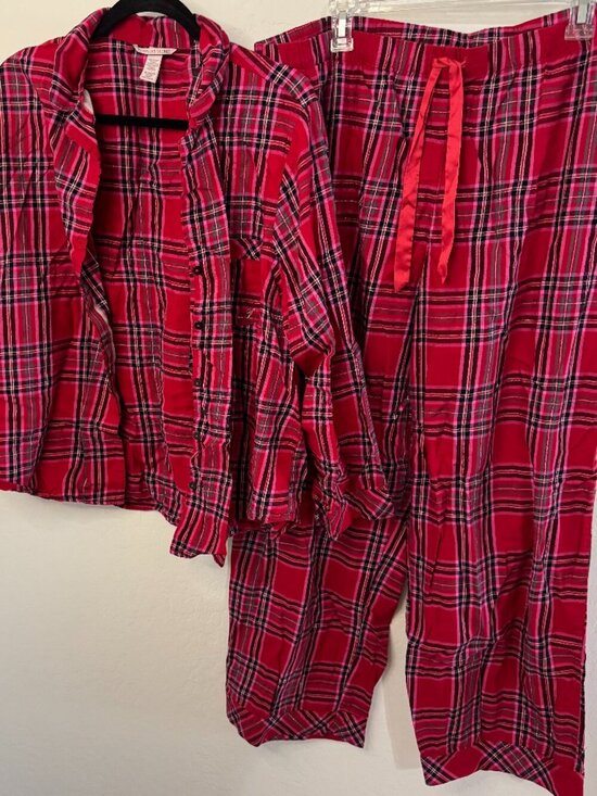 Victoria's Secret Other - Victoria's Secret Red Plaid Flannel Pajama Set | Size XXL